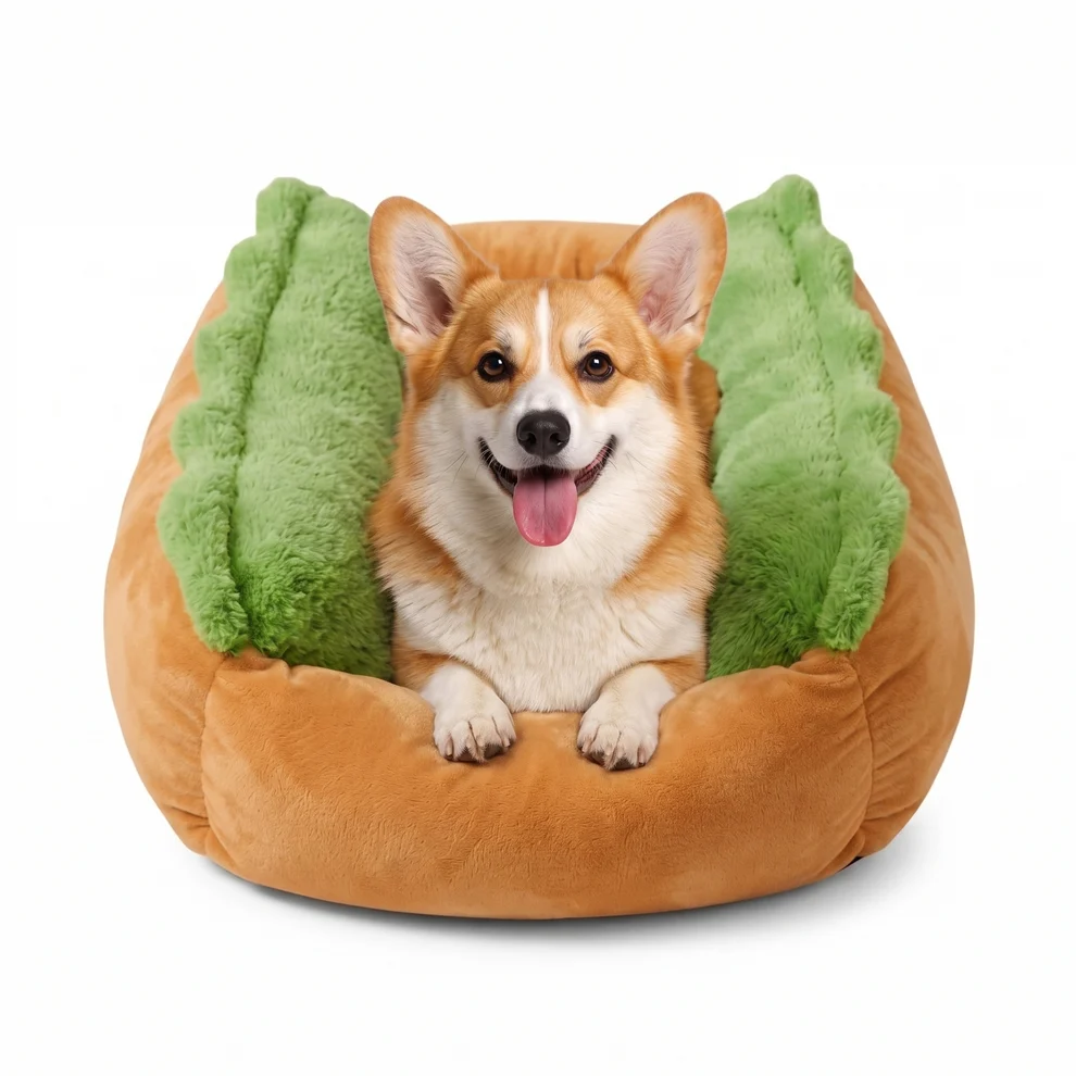 Cute Hot Dog Pet Bed