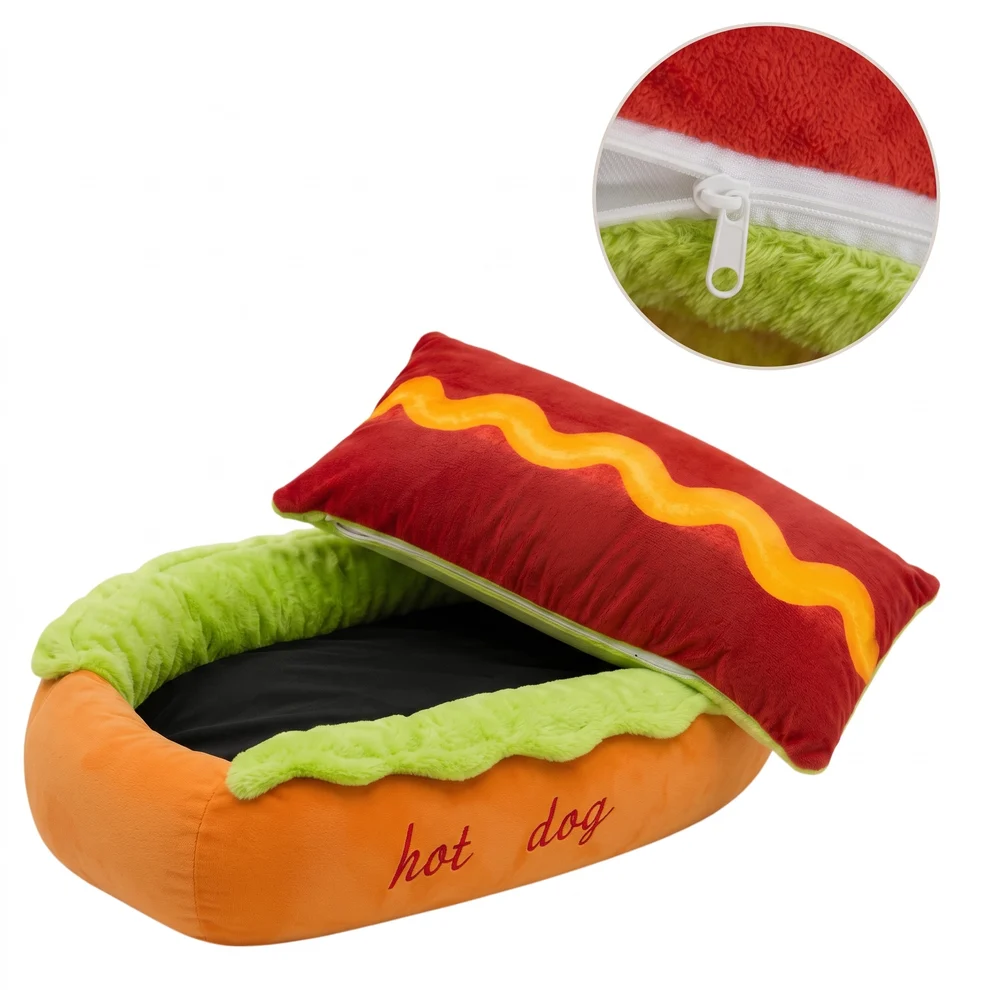 Cute Hot Dog Pet Bed