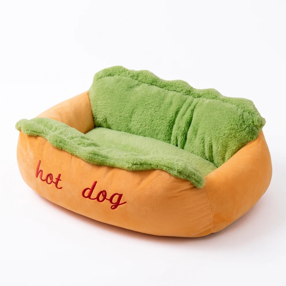 Cute Hot Dog Pet Bed