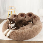 Fluffy Dog Bed Winter Plush Kennel