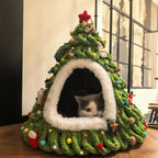 New Christmas tree style woven cat nest