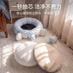 Indoor Dog House Soft Pet Sleeping Bed Warm Cat Kennel Non-Slip Mat for Kitten Puppy Winter Pet Mat
