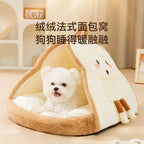 Winter Warm Dog Bed Soft Cozy Pet Sleeping Mat for Small Medium Dogs Cats