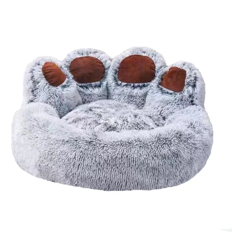 Fluffy Dog Bed Winter Plush Kennel