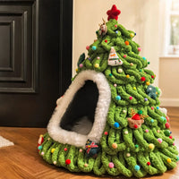 New Christmas tree style woven cat nest