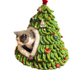 New Christmas tree style woven cat nest
