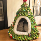 New Christmas tree style woven cat nest